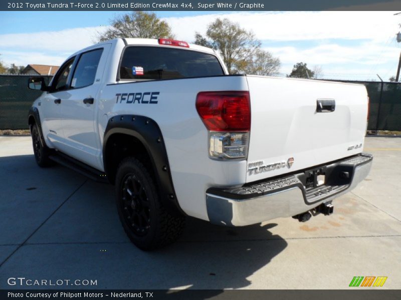 Super White / Graphite 2012 Toyota Tundra T-Force 2.0 Limited Edition CrewMax 4x4