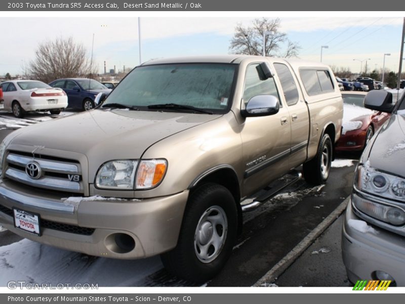 Desert Sand Metallic / Oak 2003 Toyota Tundra SR5 Access Cab