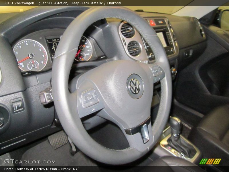 Deep Black Metallic / Charcoal 2011 Volkswagen Tiguan SEL 4Motion