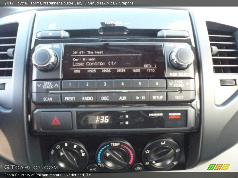 Controls of 2012 Tacoma Prerunner Double Cab