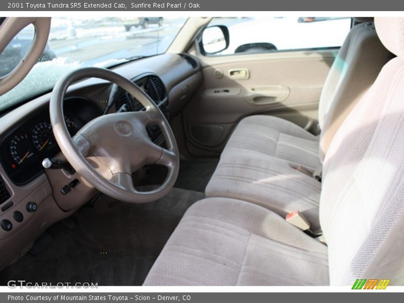 Sunfire Red Pearl / Oak 2001 Toyota Tundra SR5 Extended Cab