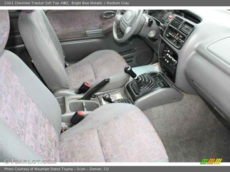  2001 Tracker Soft Top 4WD Medium Gray Interior