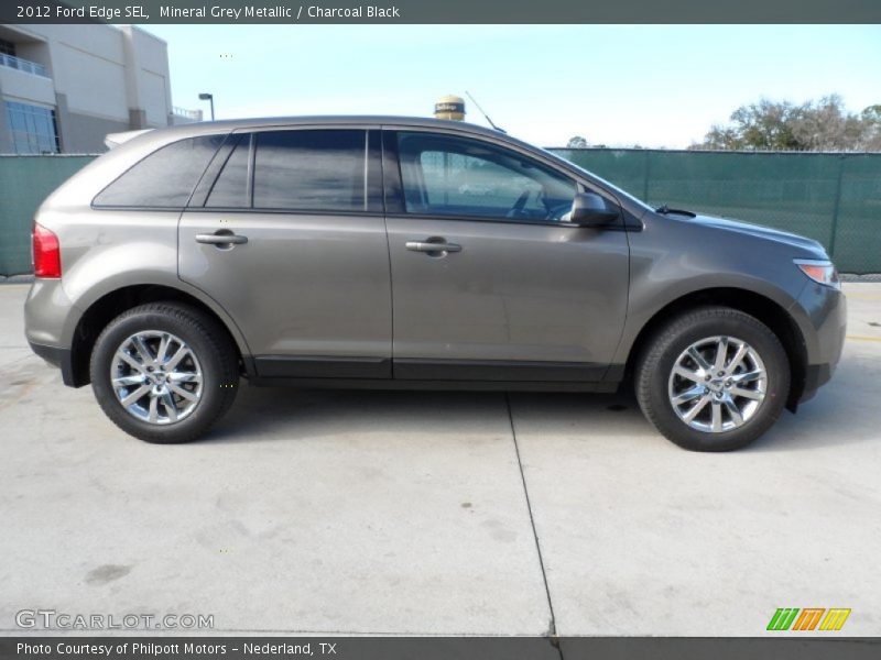 Mineral Grey Metallic / Charcoal Black 2012 Ford Edge SEL