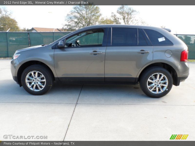 Mineral Grey Metallic / Charcoal Black 2012 Ford Edge SEL