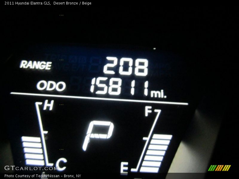 Desert Bronze / Beige 2011 Hyundai Elantra GLS