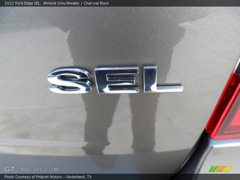 Mineral Grey Metallic / Charcoal Black 2012 Ford Edge SEL