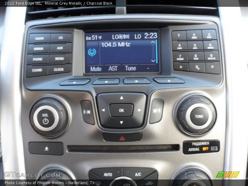 Mineral Grey Metallic / Charcoal Black 2012 Ford Edge SEL