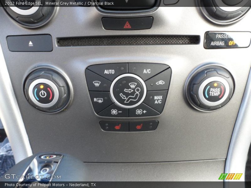 Mineral Grey Metallic / Charcoal Black 2012 Ford Edge SEL