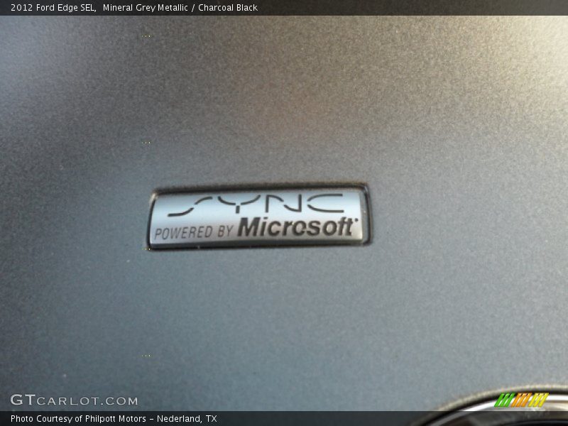 Mineral Grey Metallic / Charcoal Black 2012 Ford Edge SEL