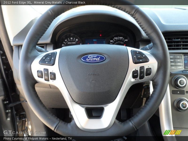 Mineral Grey Metallic / Charcoal Black 2012 Ford Edge SEL