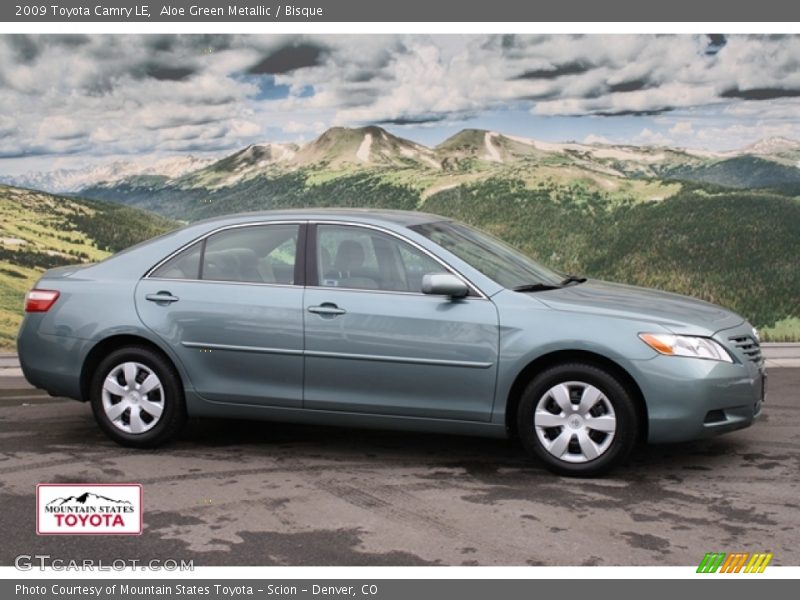 Aloe Green Metallic / Bisque 2009 Toyota Camry LE