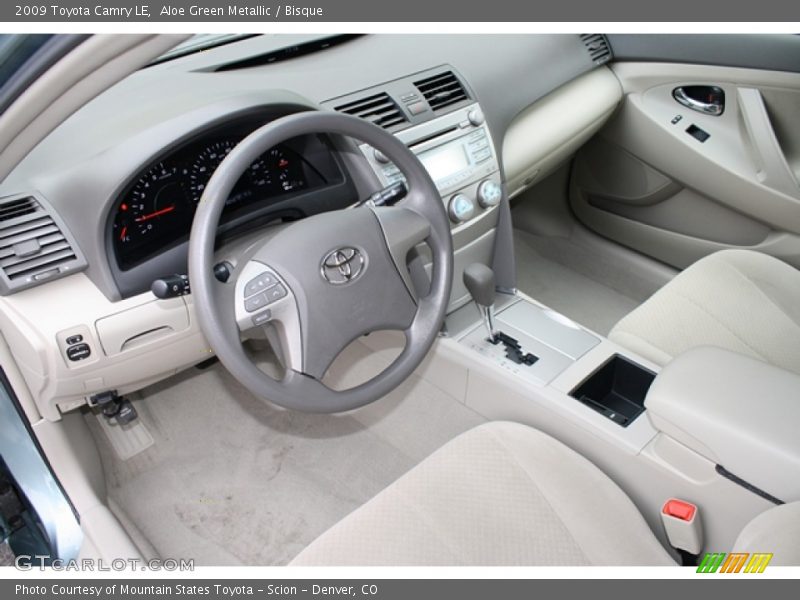 Aloe Green Metallic / Bisque 2009 Toyota Camry LE