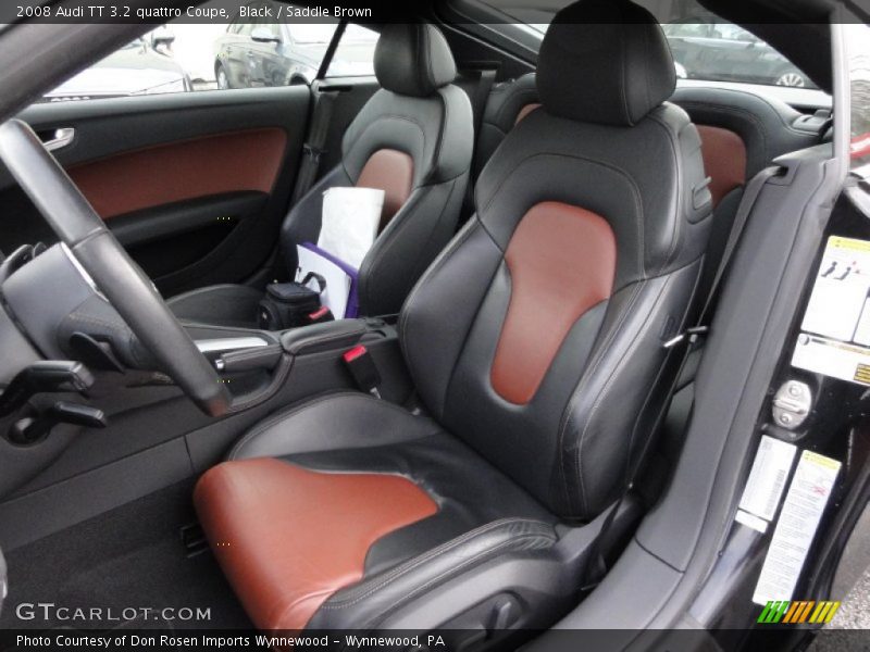  2008 TT 3.2 quattro Coupe Saddle Brown Interior