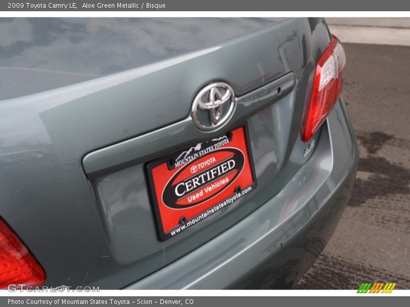 Aloe Green Metallic / Bisque 2009 Toyota Camry LE