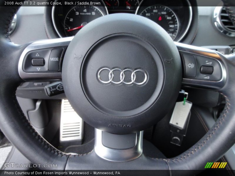 Black / Saddle Brown 2008 Audi TT 3.2 quattro Coupe