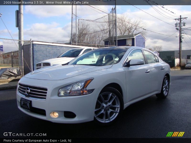 Winter Frost White / Caffe Latte 2009 Nissan Maxima 3.5 SV