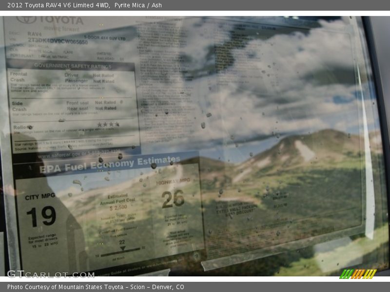 Pyrite Mica / Ash 2012 Toyota RAV4 V6 Limited 4WD