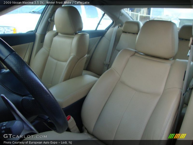 Winter Frost White / Caffe Latte 2009 Nissan Maxima 3.5 SV