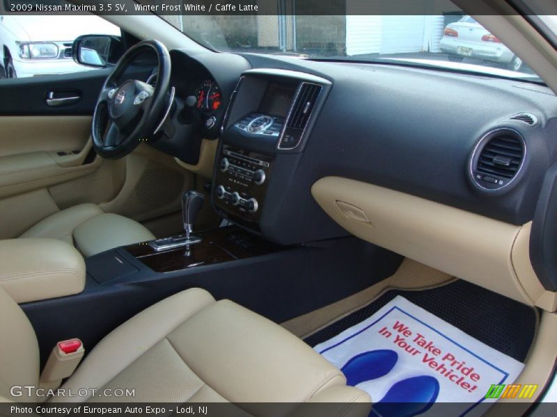 Winter Frost White / Caffe Latte 2009 Nissan Maxima 3.5 SV