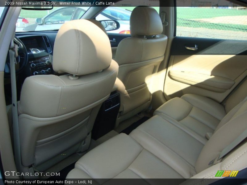 Winter Frost White / Caffe Latte 2009 Nissan Maxima 3.5 SV