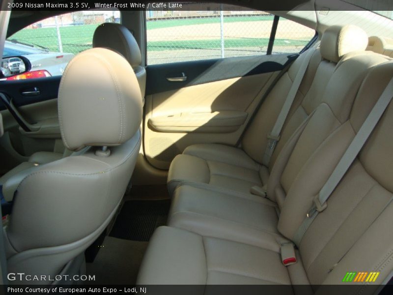 Winter Frost White / Caffe Latte 2009 Nissan Maxima 3.5 SV
