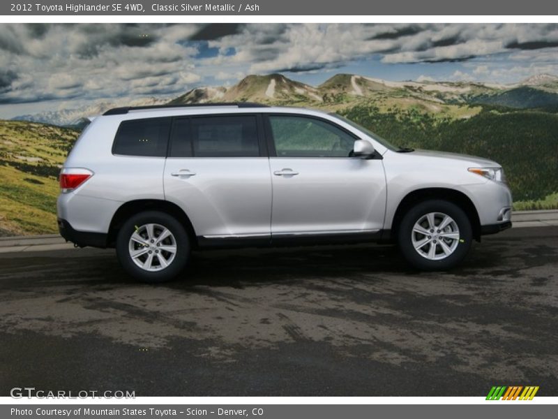  2012 Highlander SE 4WD Classic Silver Metallic