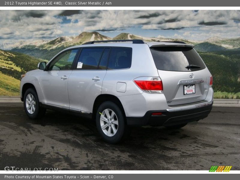 Classic Silver Metallic / Ash 2012 Toyota Highlander SE 4WD