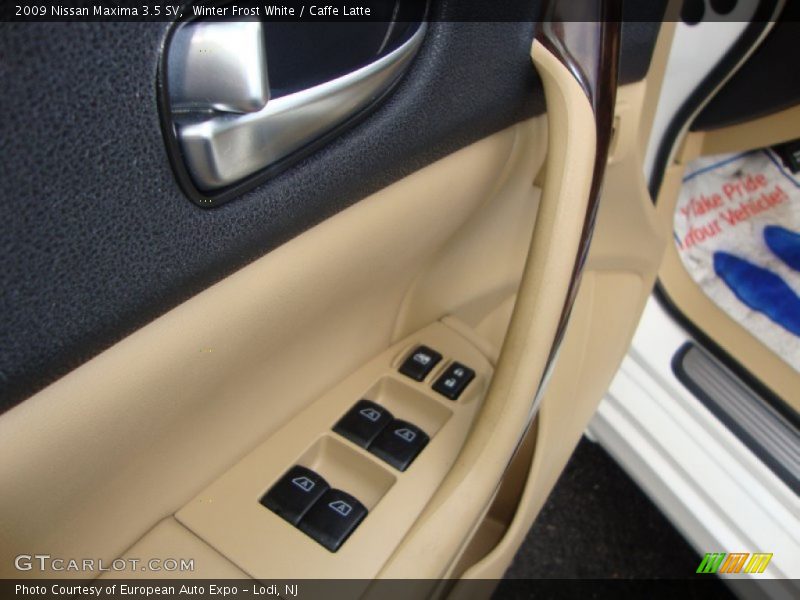 Winter Frost White / Caffe Latte 2009 Nissan Maxima 3.5 SV