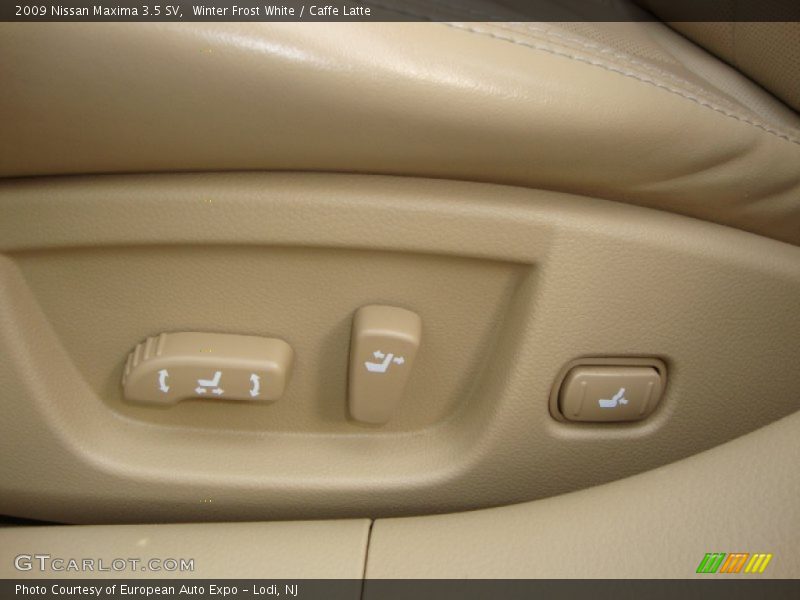 Winter Frost White / Caffe Latte 2009 Nissan Maxima 3.5 SV