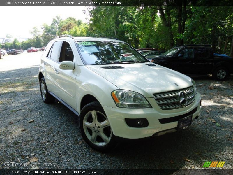 Arctic White / Macadamia 2008 Mercedes-Benz ML 320 CDI 4Matic
