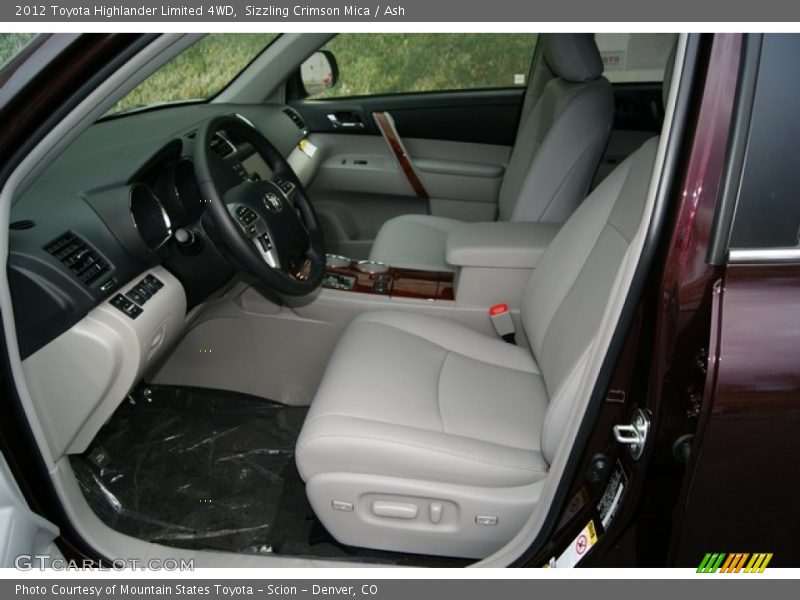  2012 Highlander Limited 4WD Ash Interior