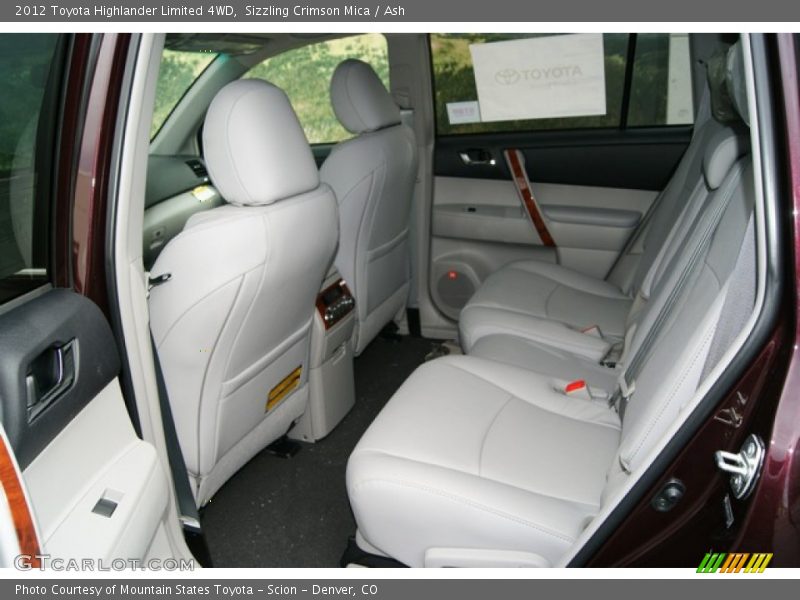  2012 Highlander Limited 4WD Ash Interior