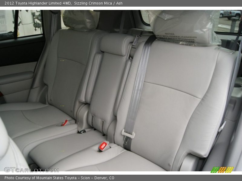  2012 Highlander Limited 4WD Ash Interior