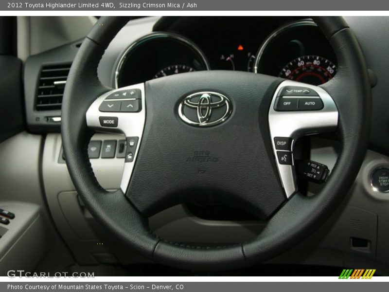 Sizzling Crimson Mica / Ash 2012 Toyota Highlander Limited 4WD