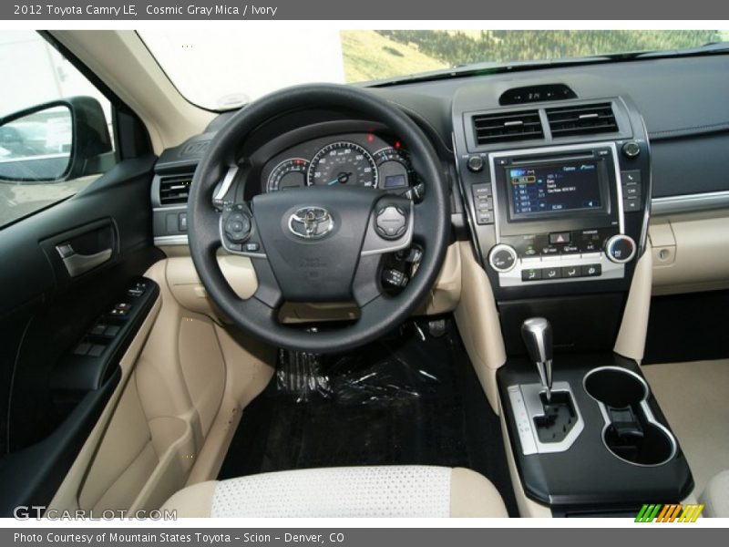 Cosmic Gray Mica / Ivory 2012 Toyota Camry LE