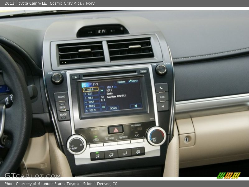 Cosmic Gray Mica / Ivory 2012 Toyota Camry LE