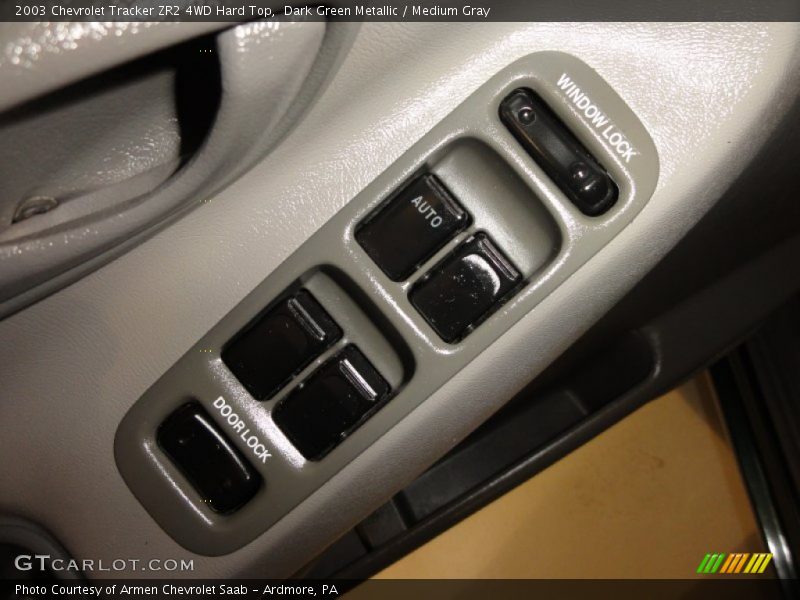 Dark Green Metallic / Medium Gray 2003 Chevrolet Tracker ZR2 4WD Hard Top