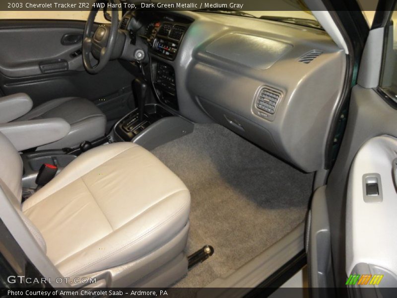 Dark Green Metallic / Medium Gray 2003 Chevrolet Tracker ZR2 4WD Hard Top