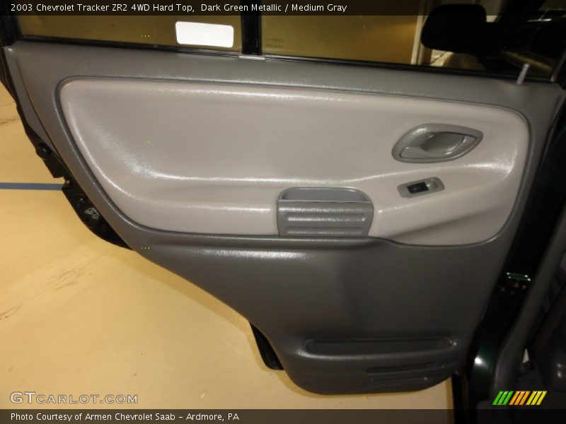 Dark Green Metallic / Medium Gray 2003 Chevrolet Tracker ZR2 4WD Hard Top