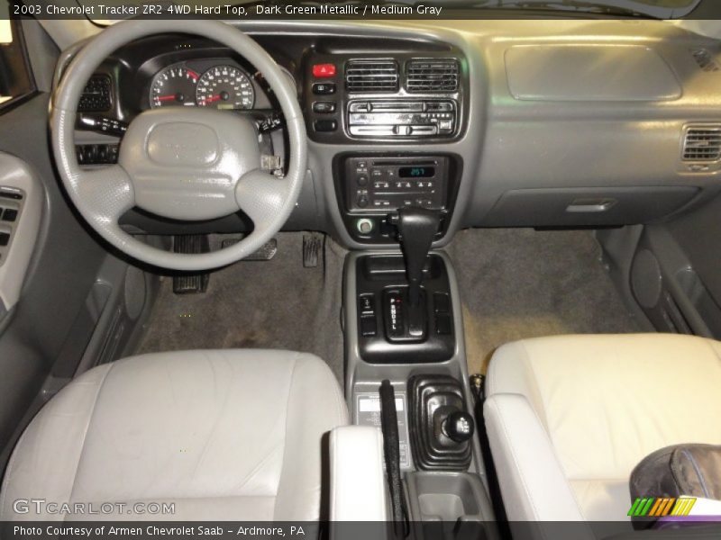 Dashboard of 2003 Tracker ZR2 4WD Hard Top
