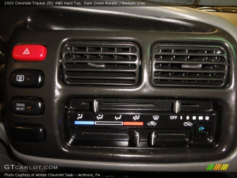 Controls of 2003 Tracker ZR2 4WD Hard Top