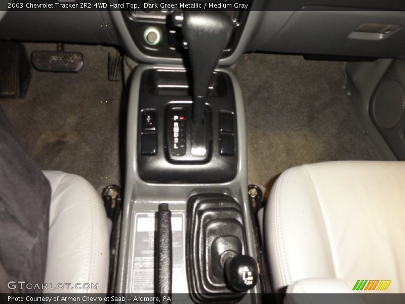 Dark Green Metallic / Medium Gray 2003 Chevrolet Tracker ZR2 4WD Hard Top