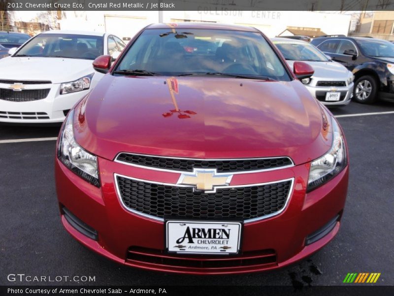 Crystal Red Metallic / Jet Black 2012 Chevrolet Cruze Eco