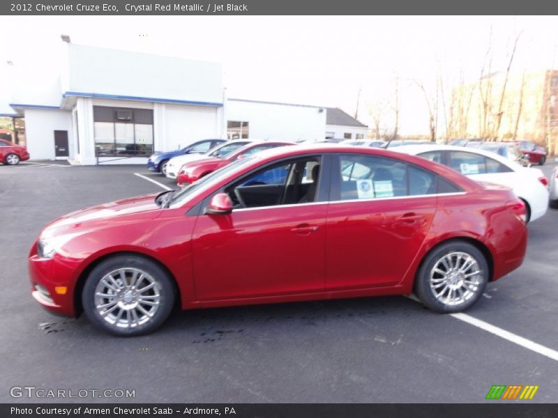 Crystal Red Metallic / Jet Black 2012 Chevrolet Cruze Eco