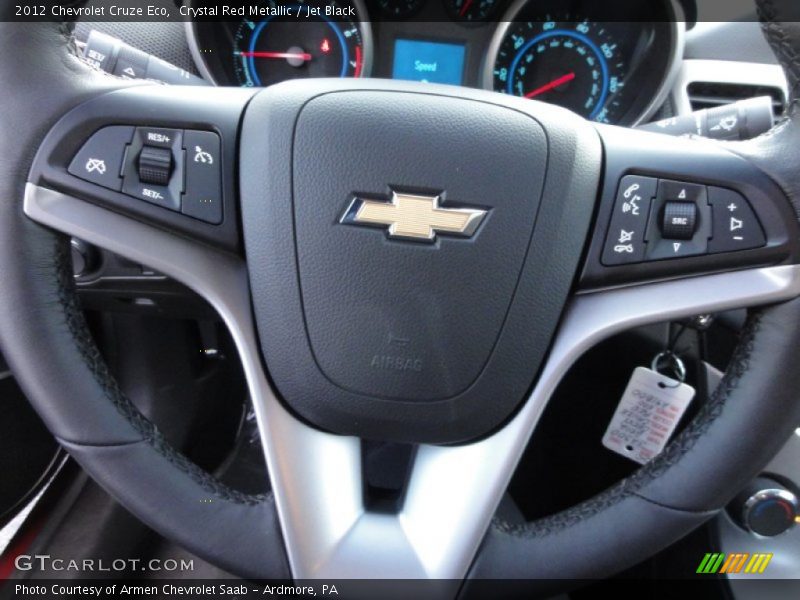 Crystal Red Metallic / Jet Black 2012 Chevrolet Cruze Eco