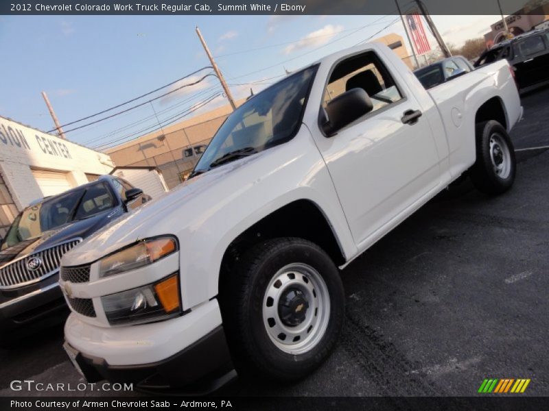 Summit White / Ebony 2012 Chevrolet Colorado Work Truck Regular Cab