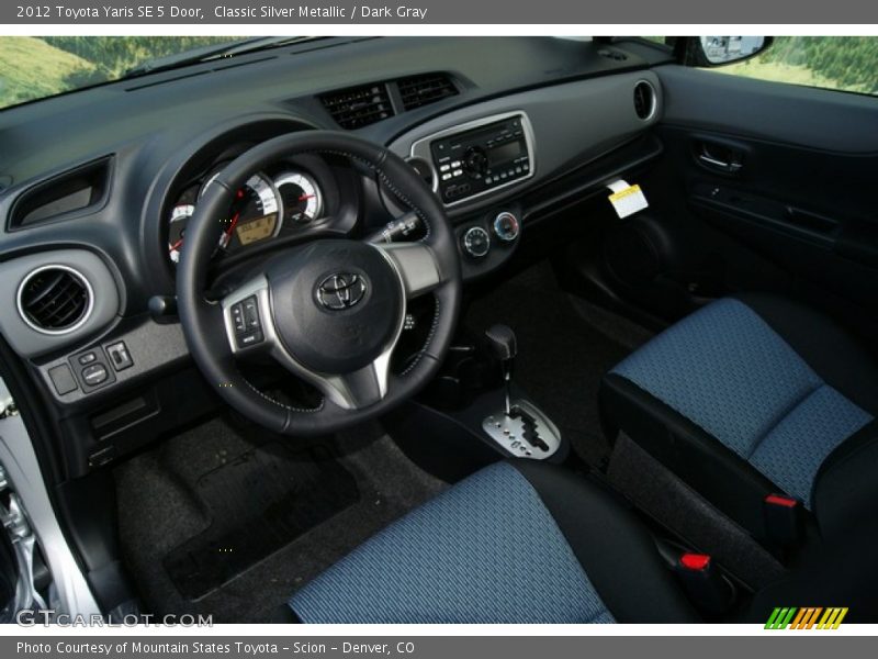 Classic Silver Metallic / Dark Gray 2012 Toyota Yaris SE 5 Door