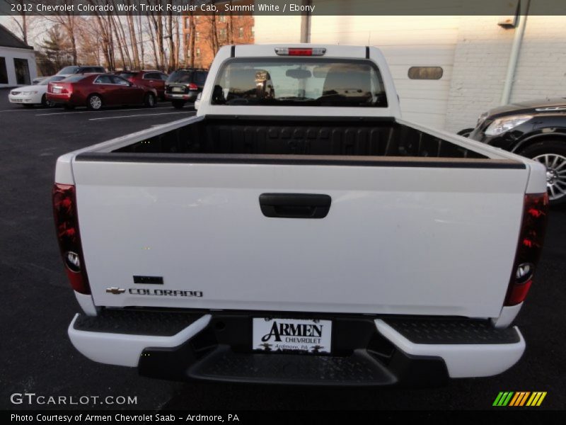 Summit White / Ebony 2012 Chevrolet Colorado Work Truck Regular Cab