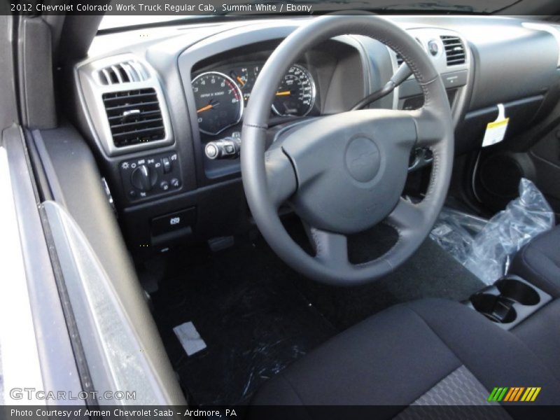 Summit White / Ebony 2012 Chevrolet Colorado Work Truck Regular Cab