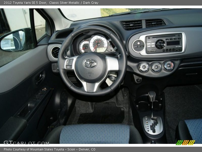 Classic Silver Metallic / Dark Gray 2012 Toyota Yaris SE 5 Door